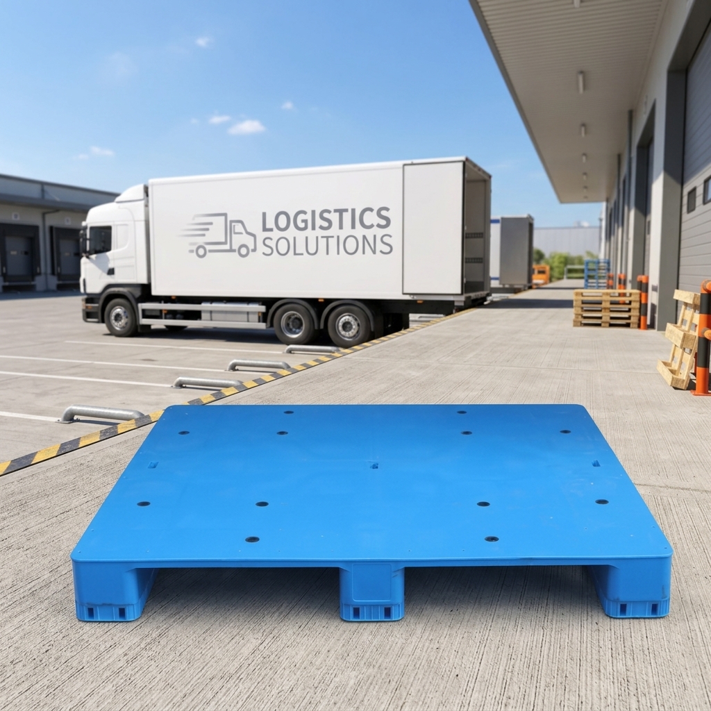 NEXARA Recycled Material Mould Racking 1414 1400*1400*160mm Flat Surface Logistics Pallet Euro 4-Way Three Runner Turnover