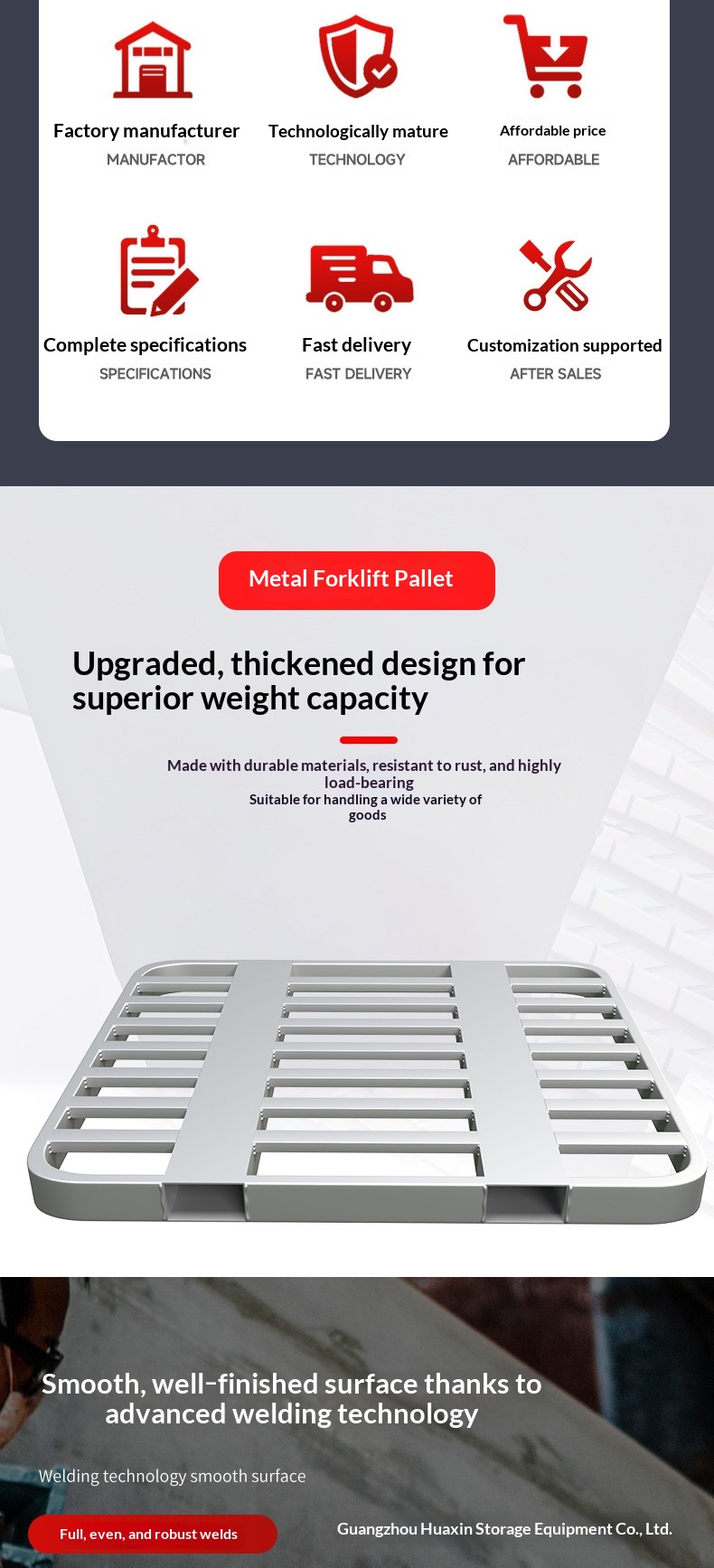 Steel Pallet Workmanship