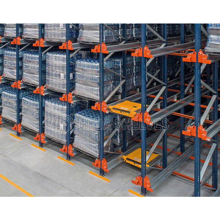 Heavy Duty Load 1000-1500kg Adjustable Radio Warehouse Pallet Shuttle Racking System