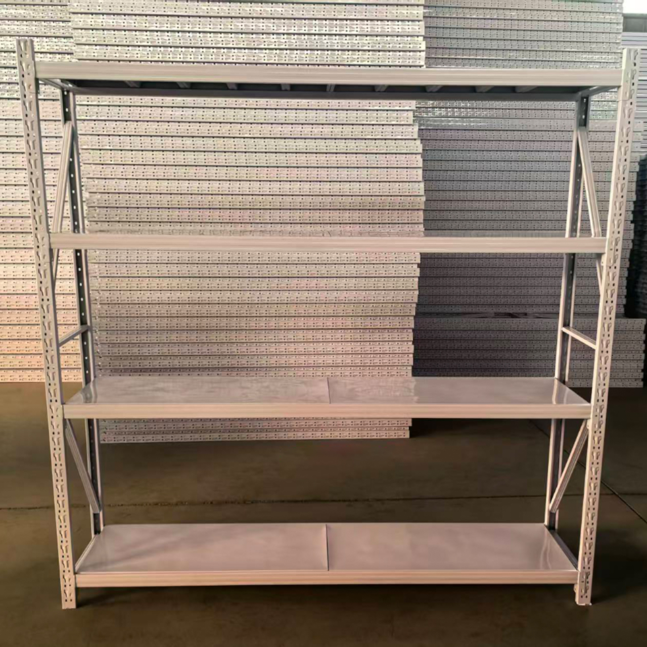 High Quality 500KG Loading Capacity Light Duty Warehouse Rack Warehouse Industrial Boltless Storage Metal Shelves