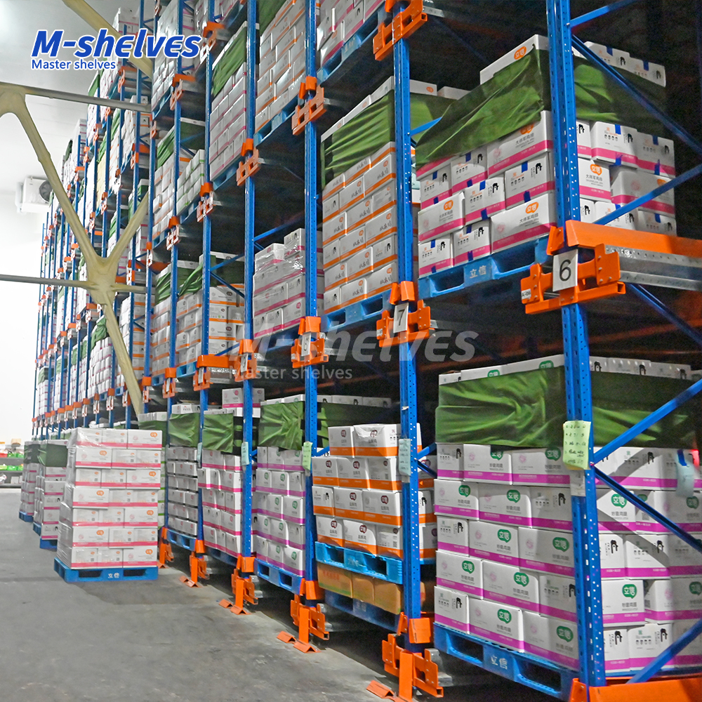 Innovative Auto Shuttle Racking System for Intelligent Cold Storage Steel Pallet Racks Automatic Shuttle Shelving