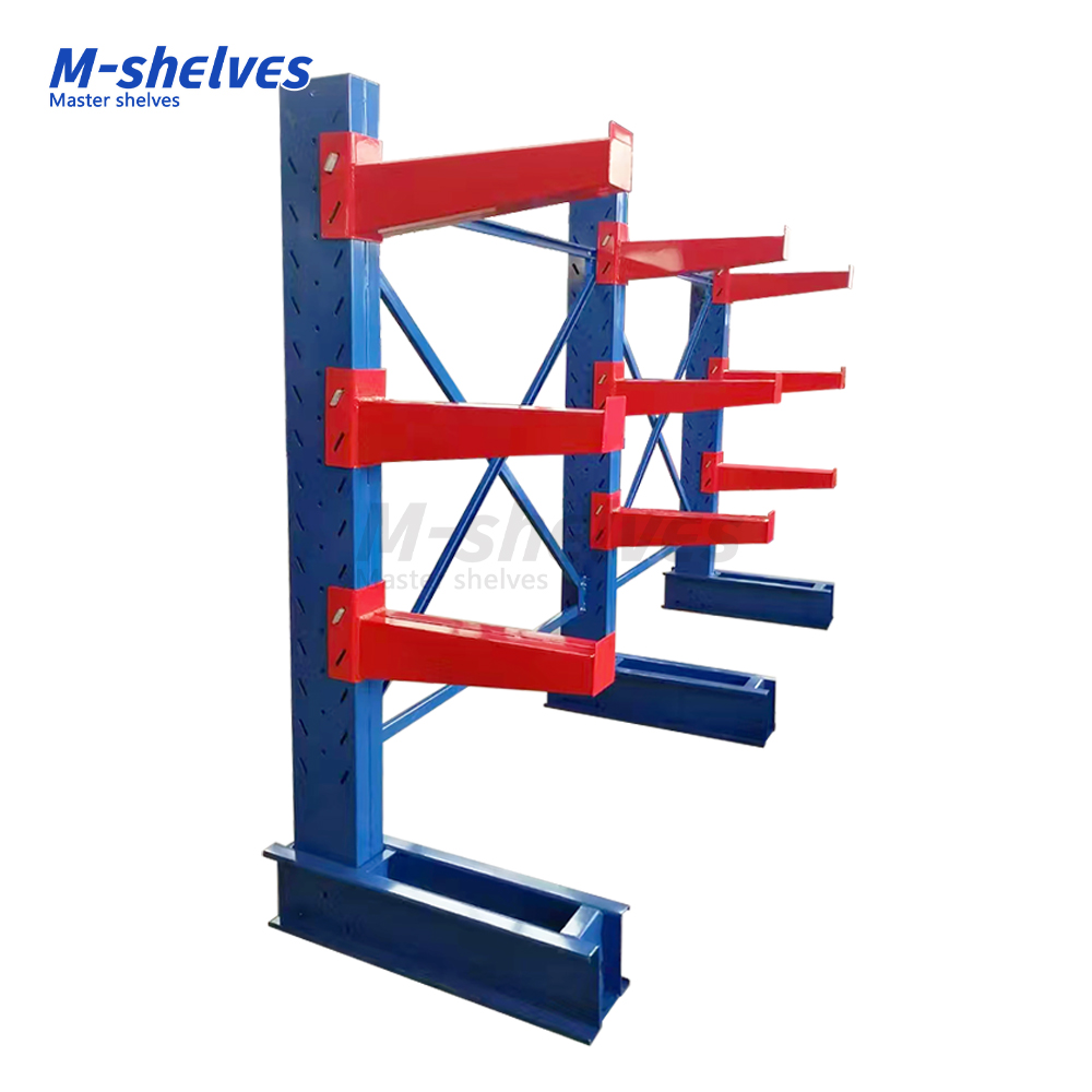 Heavy Duty Cantilever Racks Warehouse Garage Storage System for Lumber and Pipe