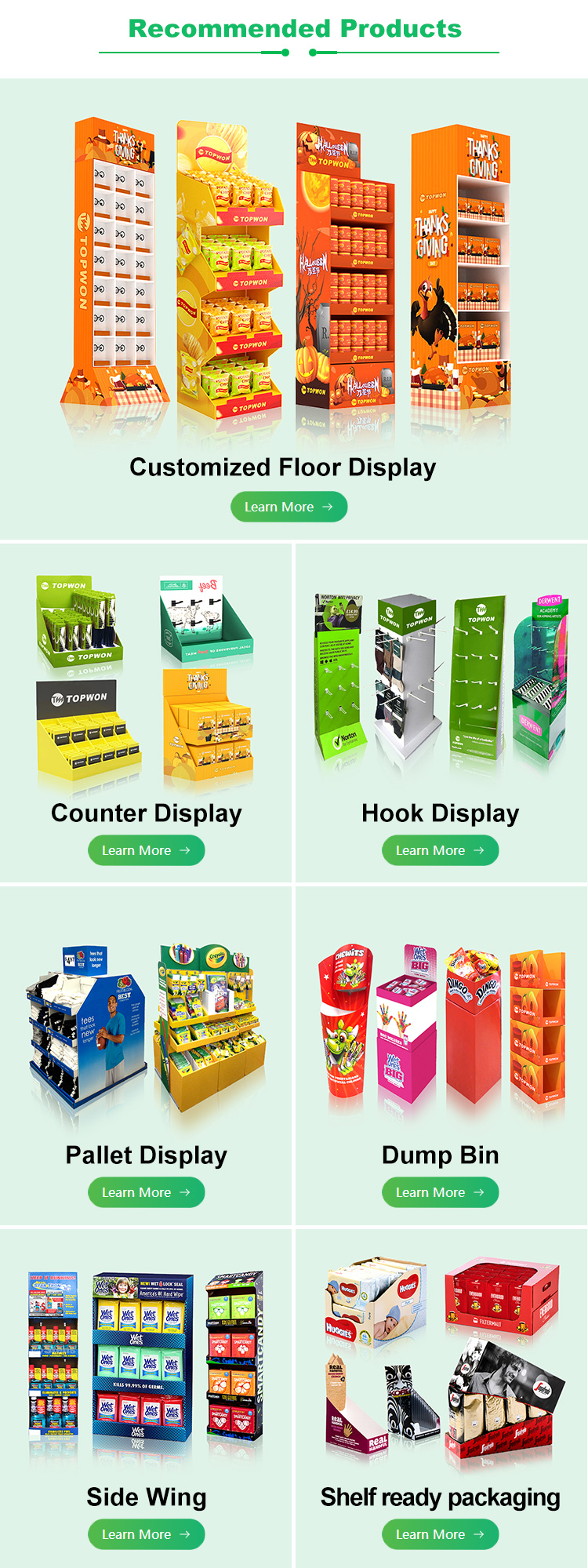 POP Display Category Showcase
