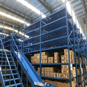 2-Layer Steel Structure Mezzanine Floor Pallet Storage Racking