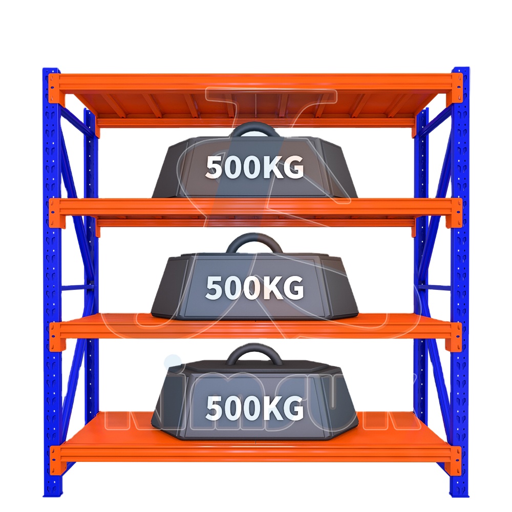 Ultra Heavy Duty Industrial Pallet Racking 2000kg Steel Shelving Rack with Dual Anti-Collision Beams 24/7 Free Technical Support