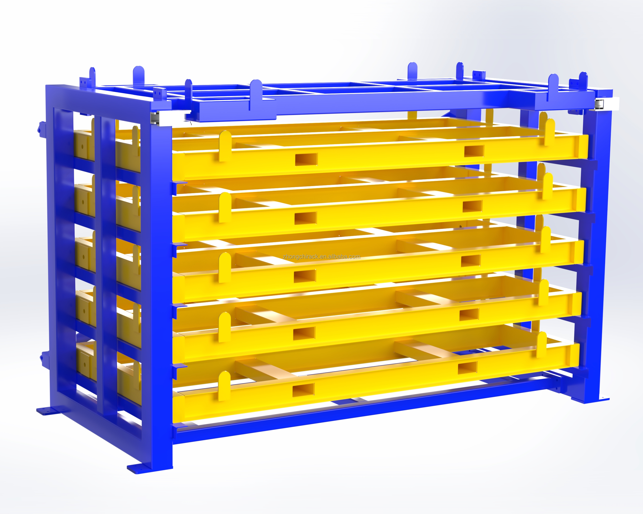 Custom Heavy Duty Durable Industrial Pallet Racks For Steel With Adjustable Anti-Rust Drawer Type Roll Out Design