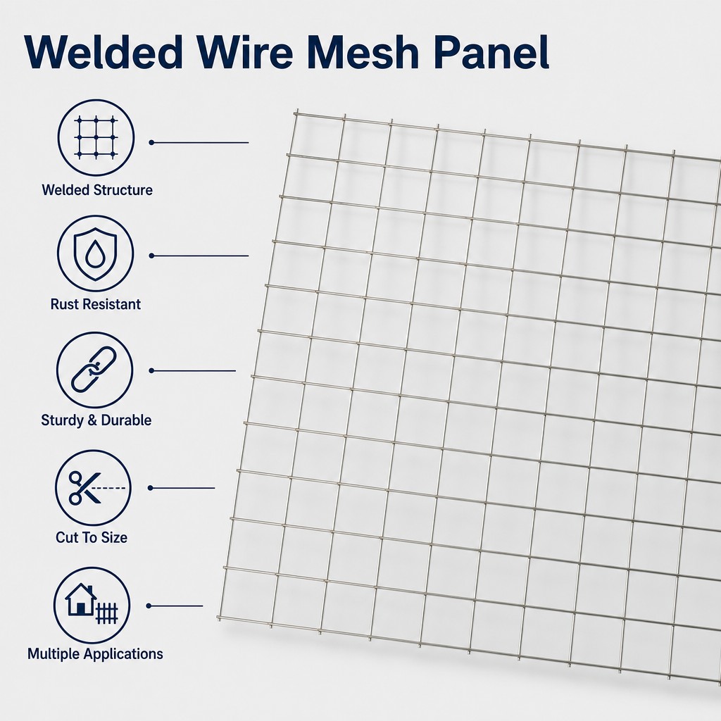 Heavy Duty Galvanized Steel Load Bearing Support Bar Drop-In Type Wire Mesh Decking Panel for Warehouse Pallet Rack Storage