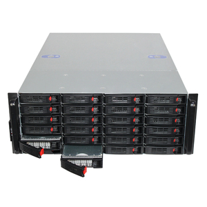 Hot Swap 4U 24-Bay Server Case High Storage Rackmount Chassis 3.5\" HDD ATX Horizontal Style Plastic Form Factor Fan for IPFS