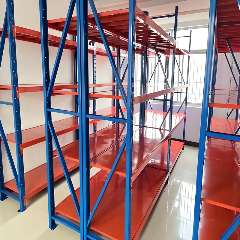 Adjustable 5-Layer Steel Metal Stacking Racks &amp; Shelves Anti-Rust Efficient Warehouse Storage Solution