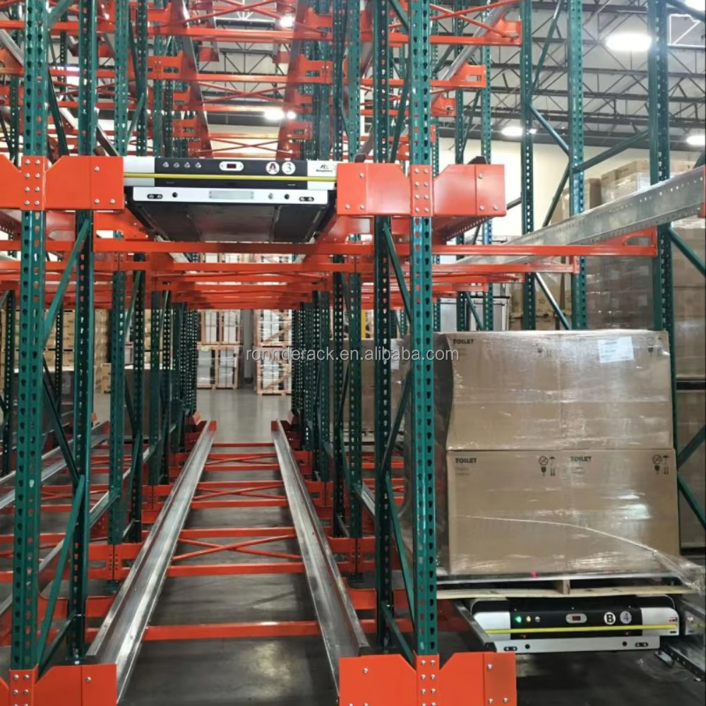 High Efficiency Automatic Warehouse Storage Radio Shuttle Pallet Racking System