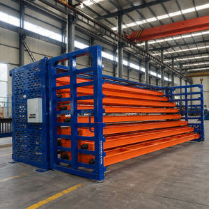 Heavy Duty Durable 6-Layer Carbon Steel Foldable Push-Back Pallet Rack Industrial Warehouse Storage Space Saving Anti-Rust