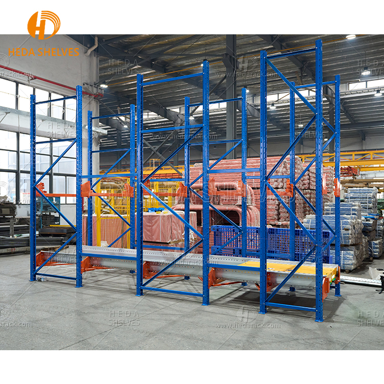 Warehouse Semi-autometic Racking System 4 Ways Direction Shuttle Car Remote Control Radio Shuttle Racking