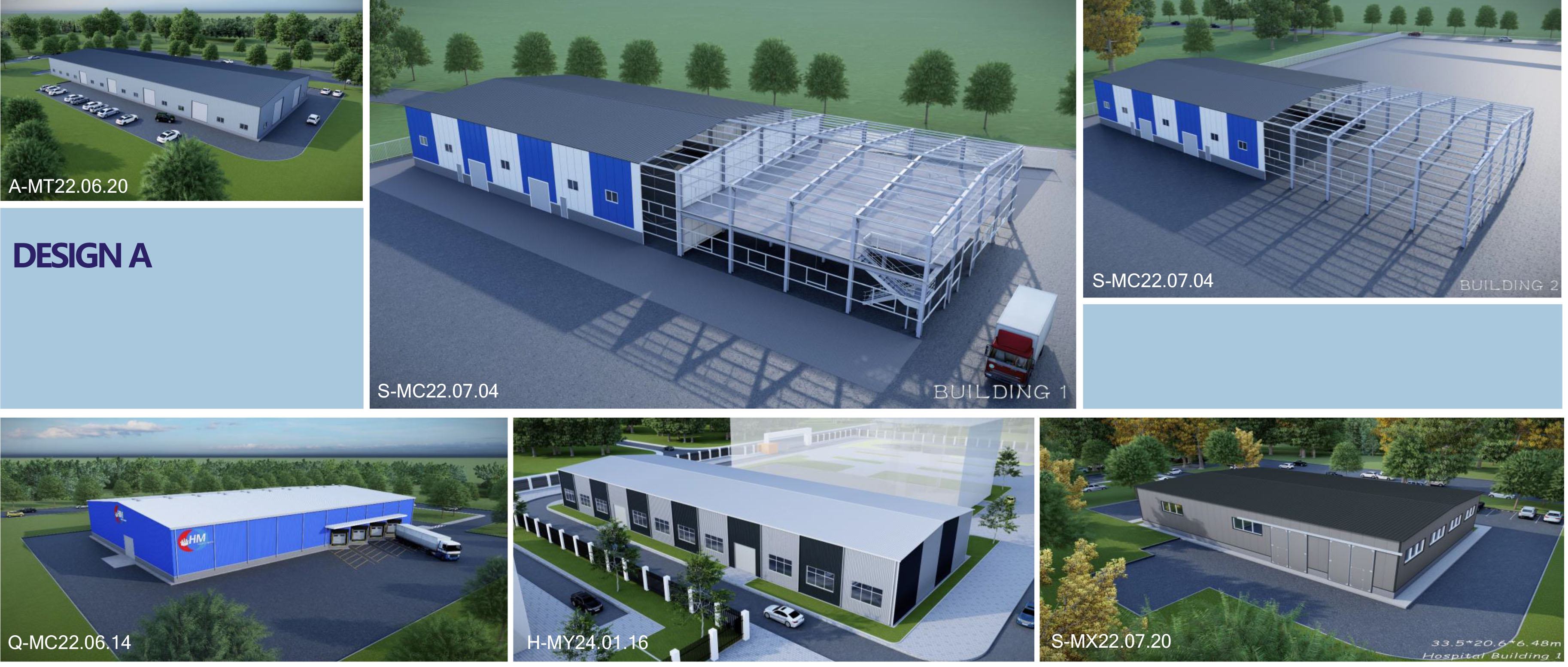 Steel Building Layout Plan 1