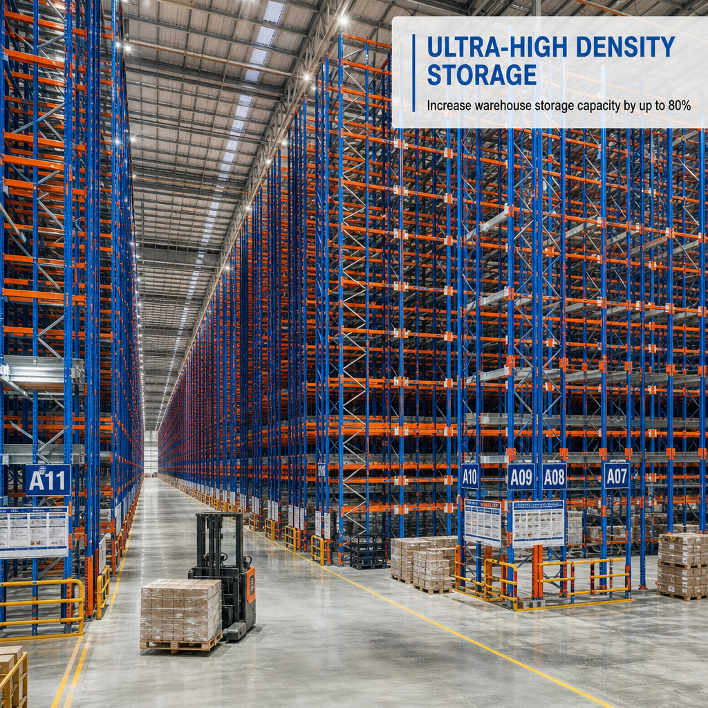 Customized Warehouse Layout Design OEM ODM Low Maintenance Radio Intelligent Shuttle Rack for Frozen Goods Storage