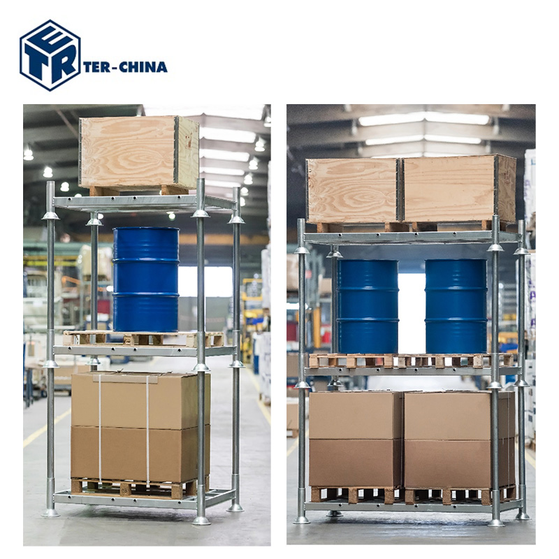 Post Pallet Rack Heavy Duty Stackable Removable Warehouse Hot-dip Galvanized Mild Steel Structure Rack Cargo &amp; Storage Equipment
