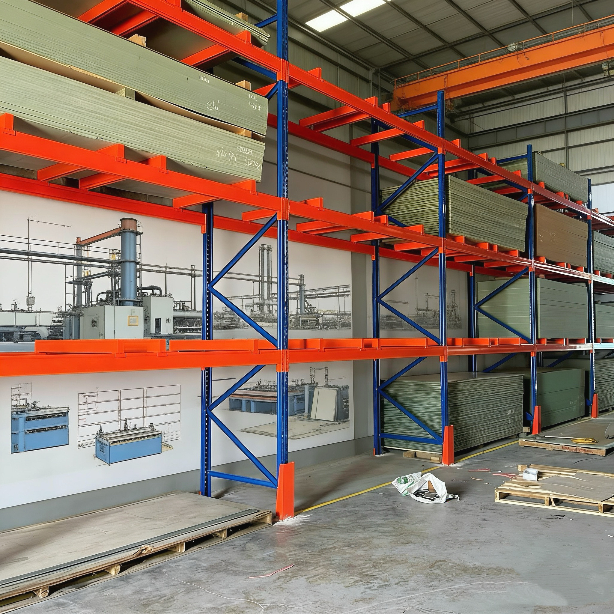 Heavy Duty 5 Layer Iron Stacking Outdoor Galvanized Warehouse Metal Pallet Shuttle Rack Adjustable
