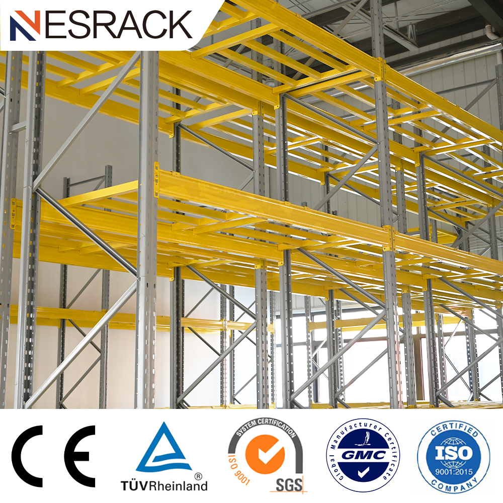 Custom 5Layer Adjustable Heavy Duty Pallet Racking Selective Pallet Racking Warehouse Storage Shelving Durable Steel Rack System