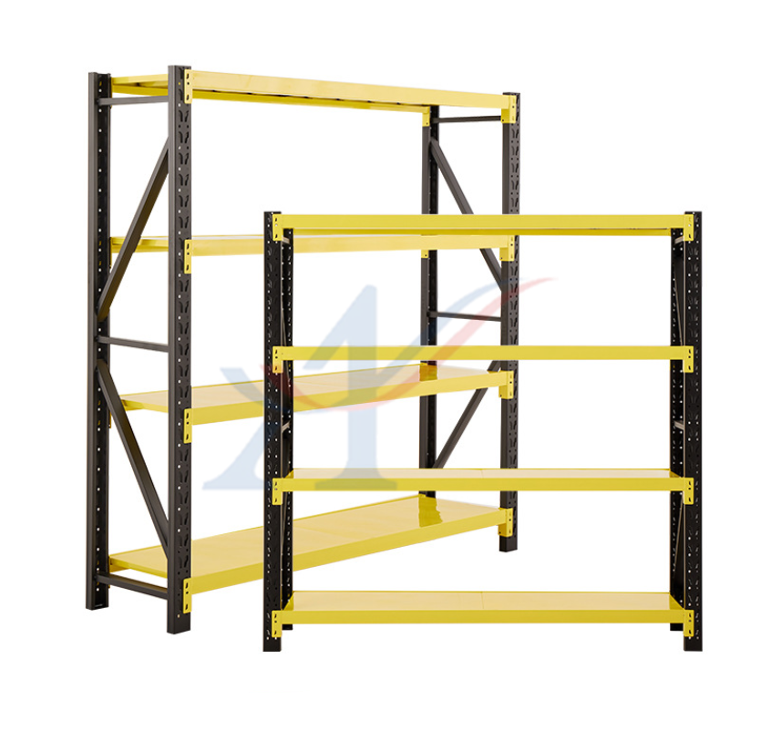 Factory Steel Boltless Stacking Rack Industrial Warehouse Storage Racks Shelves 200kg Per Layer Capacity Powder Coated for