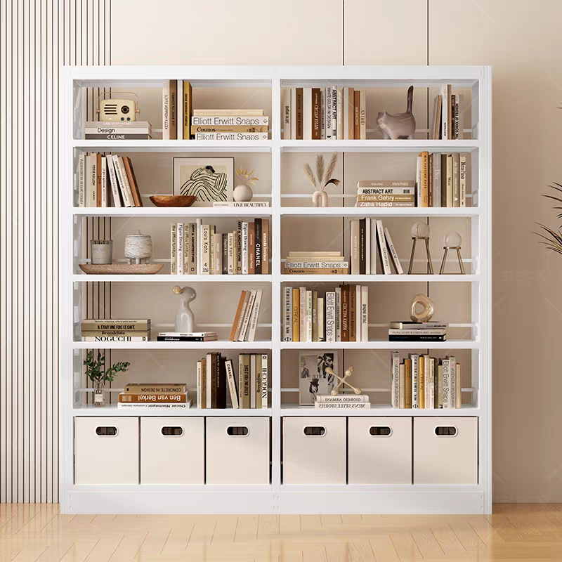 Engineering Bulk Purchasing Heavy Duty Modern Extendable Space Saving Steel Library Shelving Double Face Book Storage Rack