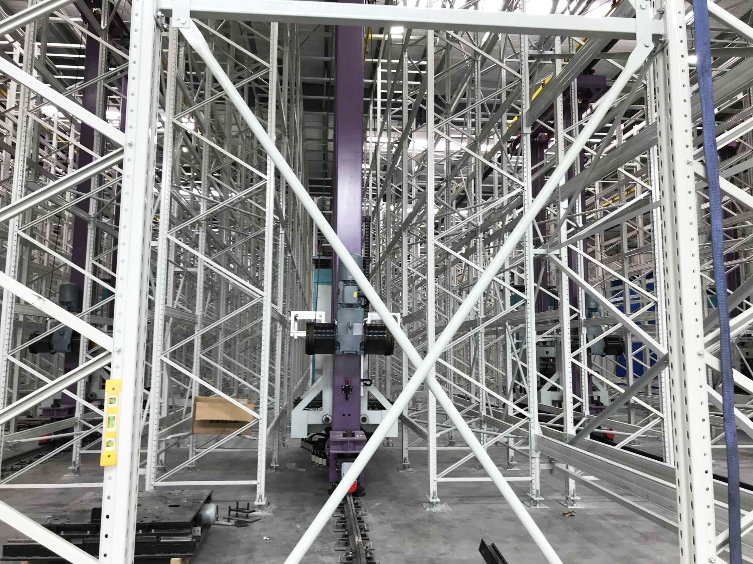 ASRS Heavy Duty Storage Racking System With Stacker Crane Push Back Pallet Racking Pallet Racking System Drive in Racking