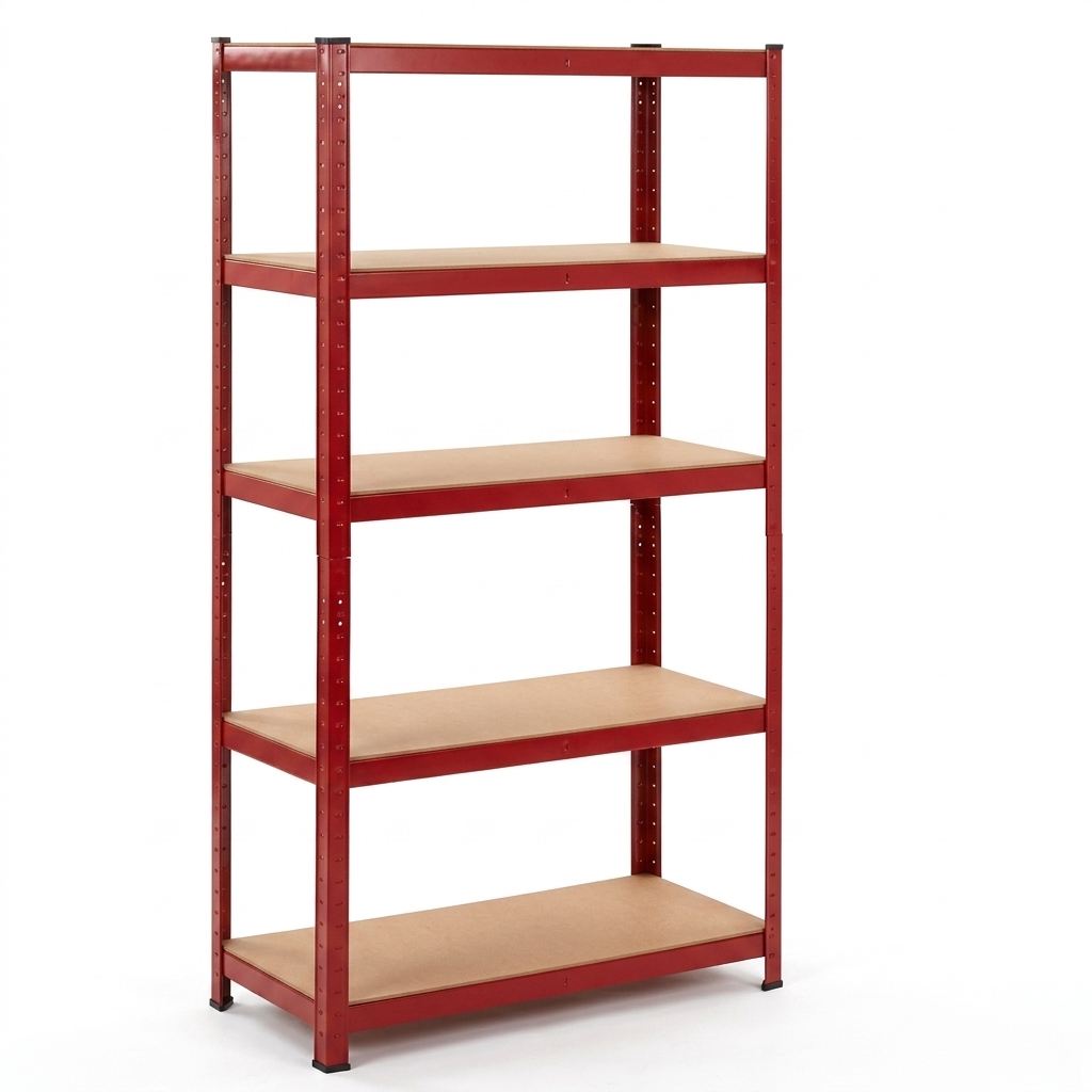 Floor-standing Five-layer Galvanized Steel Upright Corrosion-Resistant Heavy Duty Storage Rack and Shelves