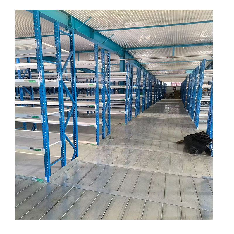 Heavy Duty Steel Platforms Durable Heavy Beam Durable High Bay Warehouse Thick Steel Plate Shelving Rack Type Storage Rack