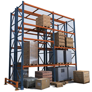 Peterack PT-HD Heavy Duty Steel Adjustable Multi-Level Pallet Shelving with Epoxy Powder Coating and Corrosion Protection