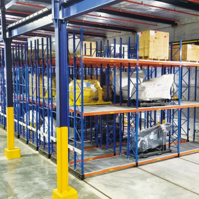 Mobile Pallet Racking Specifically Designed for Cold Storage with Anti-Freeze Components and Low-Temperature Grease