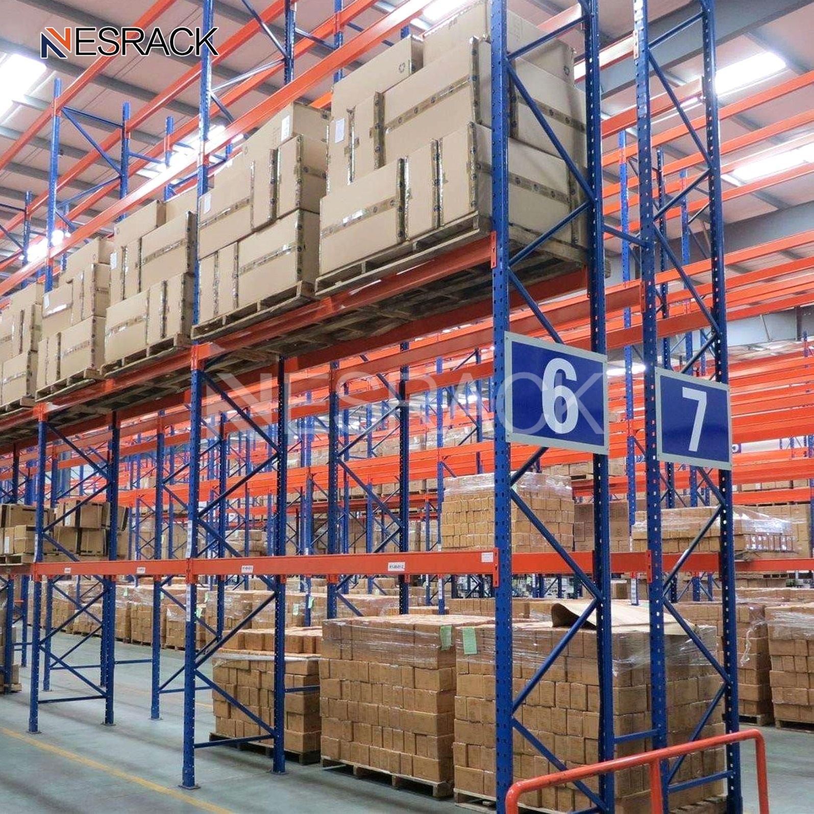Heavy-Duty Steel Storage Pallet Rack Stacking Racks Shelves for Industrial Warehouse Cargo &amp; Storage Equipment