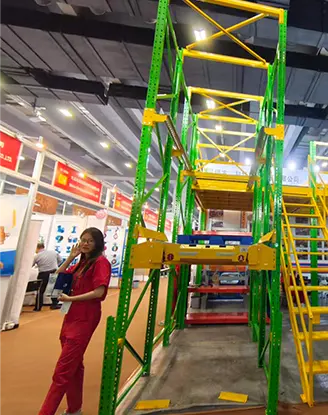HEDA Shelves exhibition presentation for automated shuttle racking