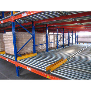 Q235 Steel 2000kg Capacity FIFO High Density Industrial Warehouse Storage Gravity Pallet Flow Rack System