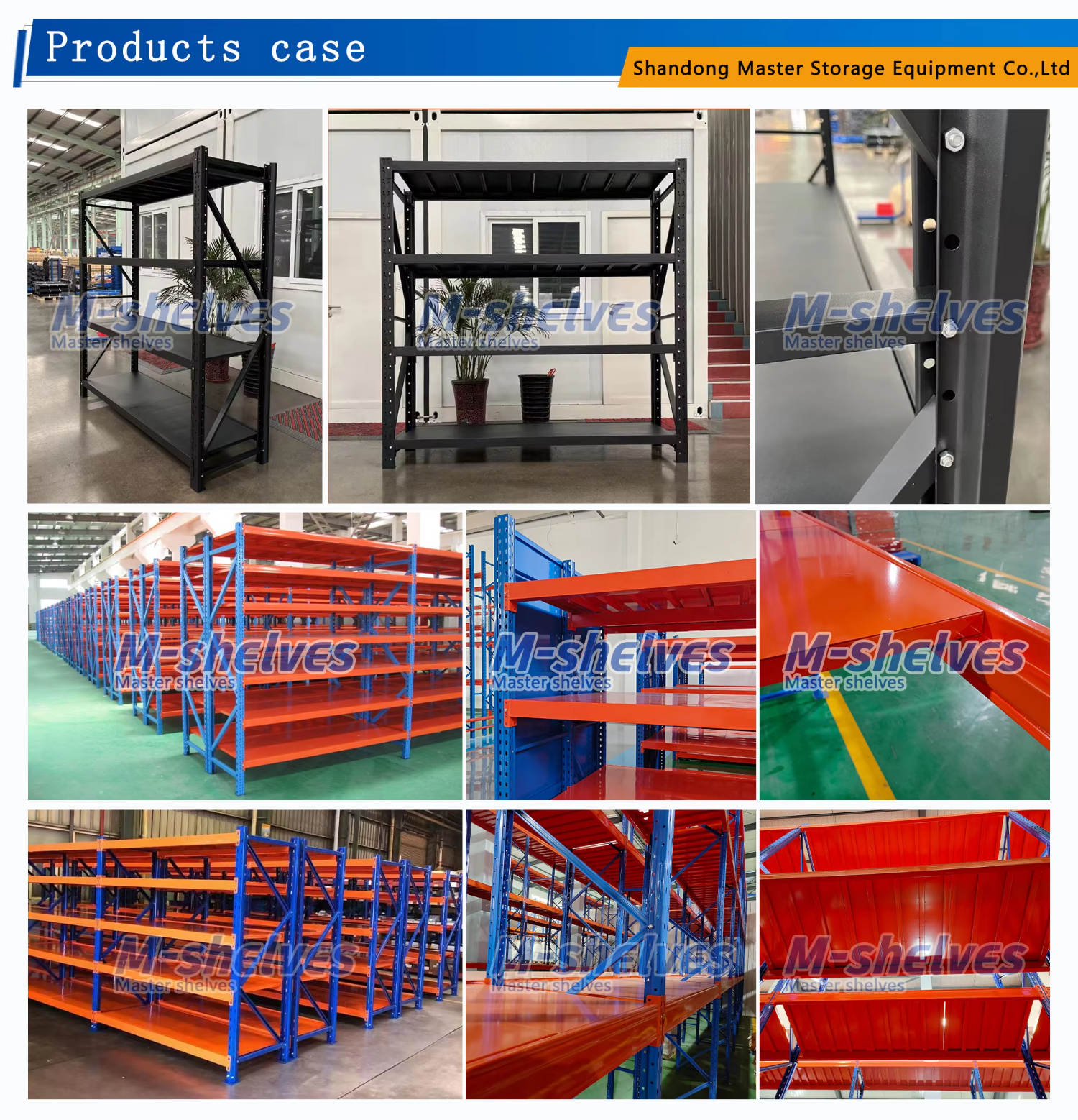 Factory Supply Customized Industrial Workshop Display Shelving Shelves Iron Warehouse Storage Rack for Garage Office