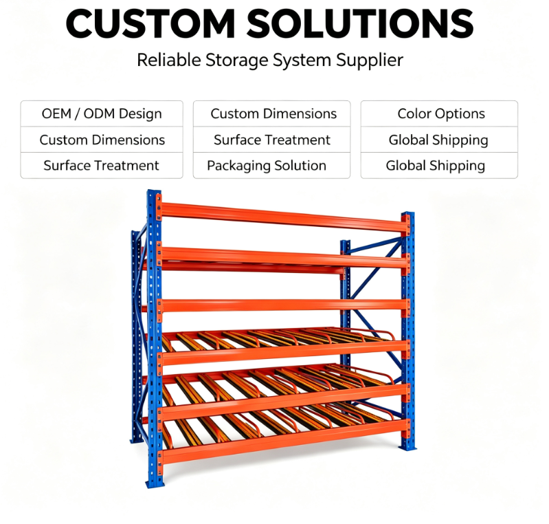 Gravity Carton Flow Rack FIFO Warehouse Roller Flow Racking for Order Picking Assembly Line Storage