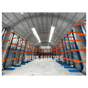 Industrial Cantilever Racking System Warehouse Metal Heavy Duty Cantilever Rack Single Sided Cantilever Racking