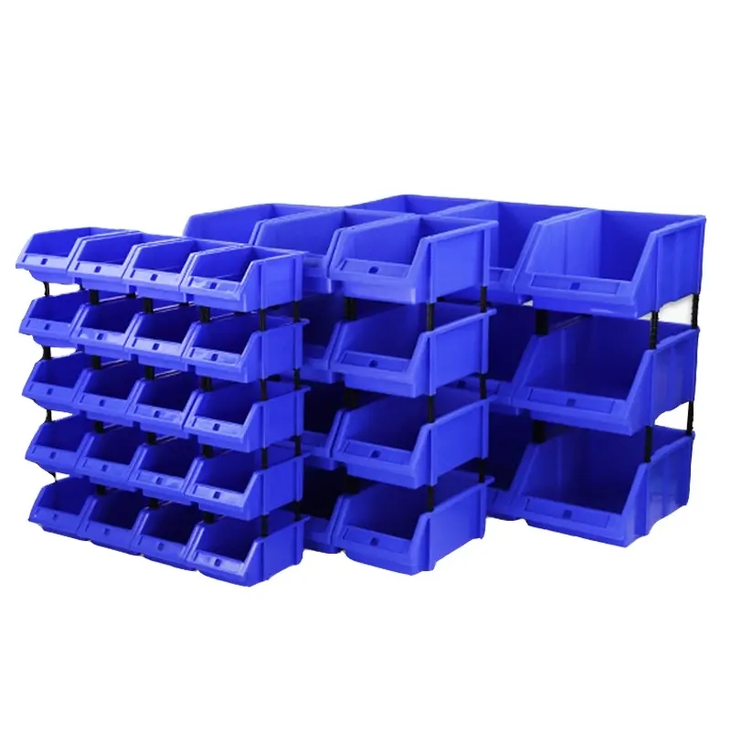 Save Space Parts Bin Boxes Household Item Save Stackable Plastic Warehouse Rack Tool Box Organizer