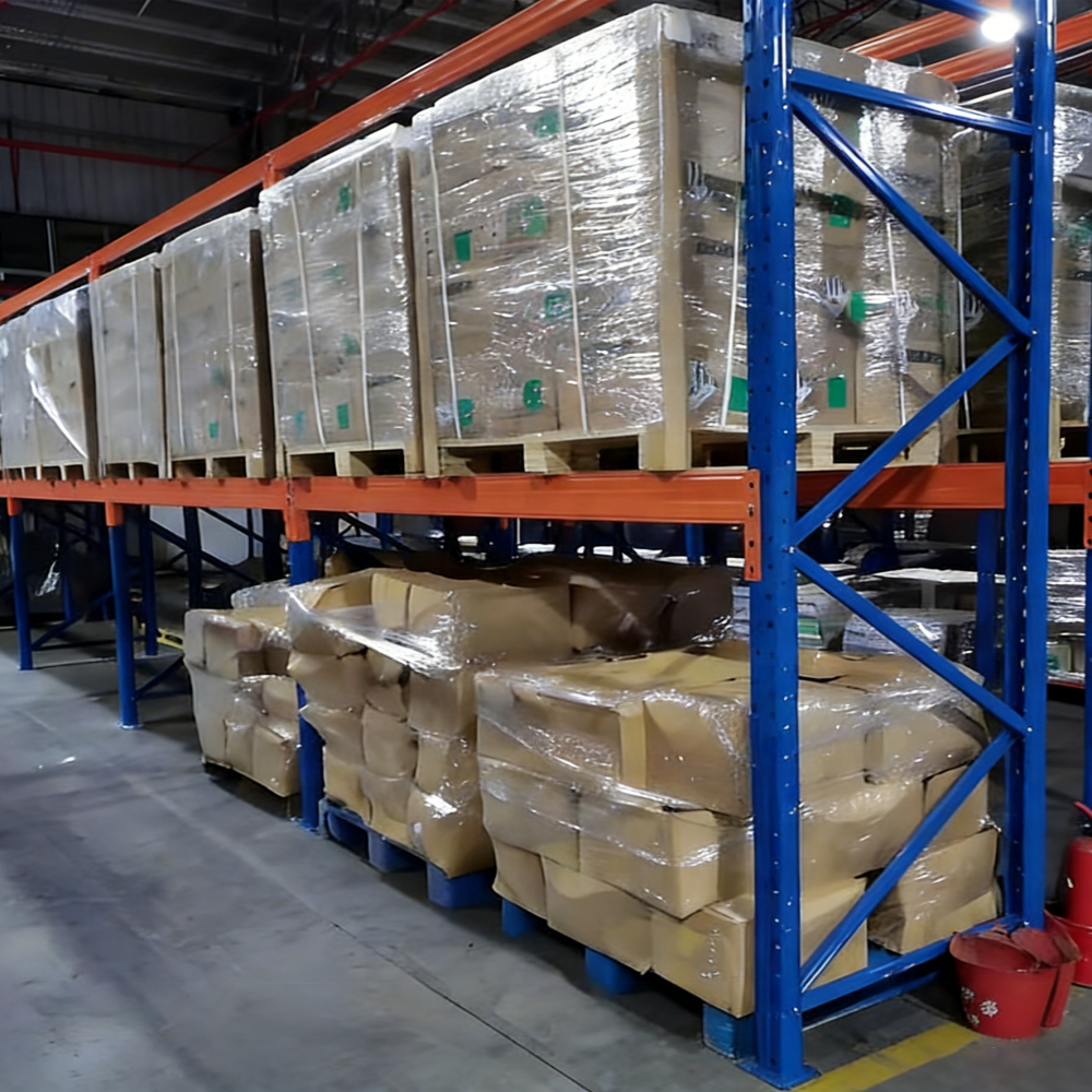 Hot Sale High Loading Capacity Multi-Level Steel Storage Shelf Heavy-Duty Upright Pallet Racking for Warehouses with Discount