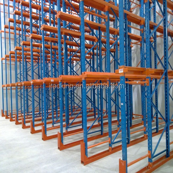 High Density Customized Drive-In Racking System Steel Pallet Warehouse Racking For Cold Room Storage Cargo &amp; Storage Equipment