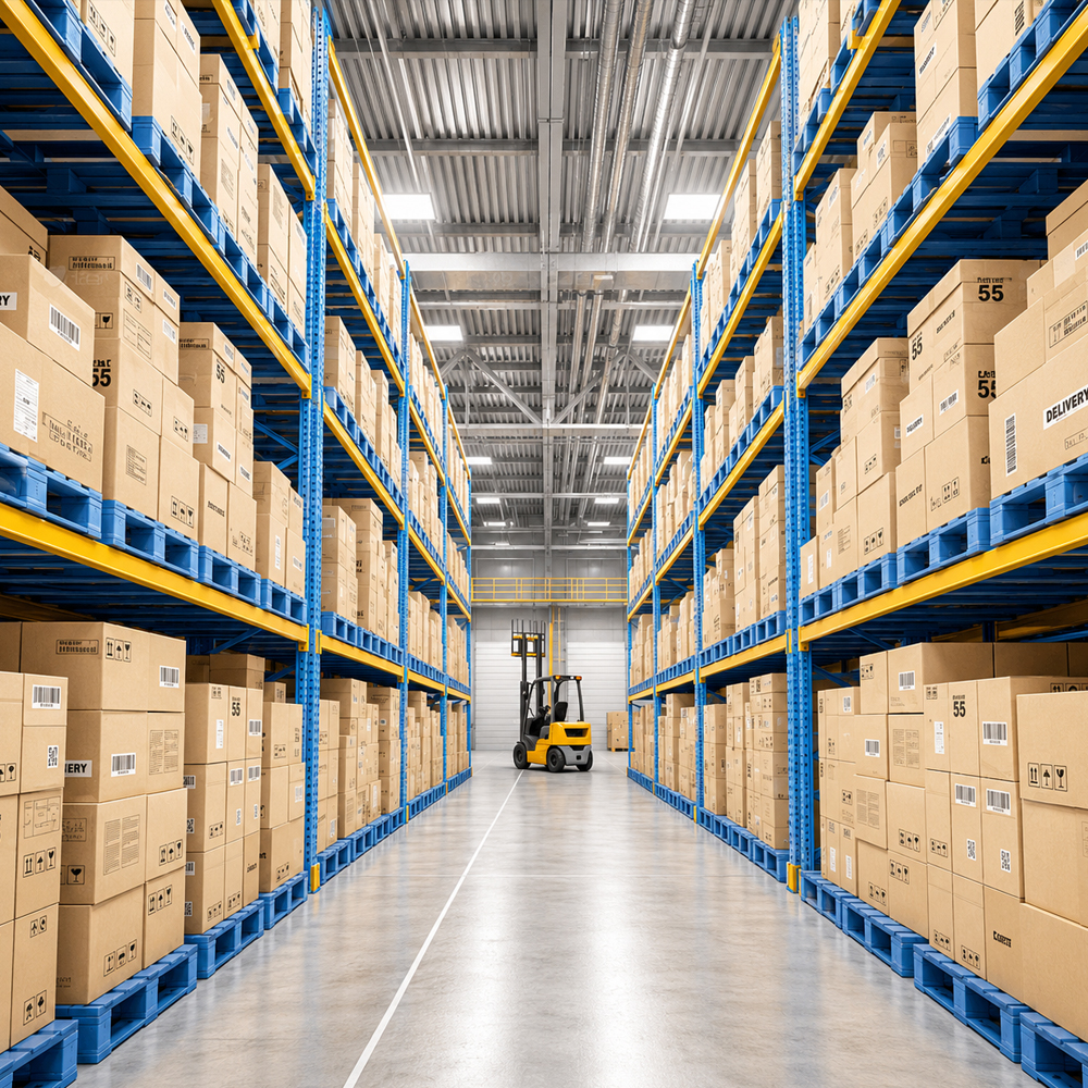 Adjustable Warehouse Storage Rack System 3000kg Capacity High Density Maximize Space Pallet Racking Industrial Racks