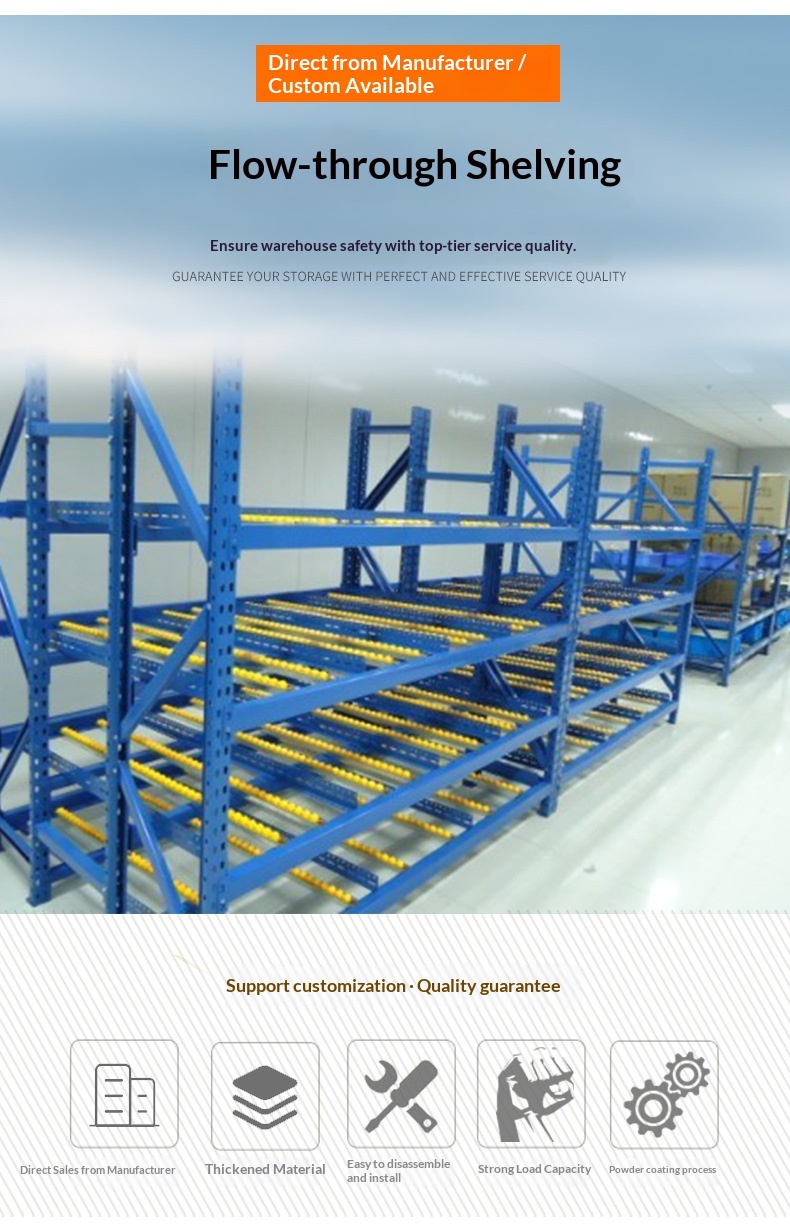Industrial Sliding Type Flow Rack System