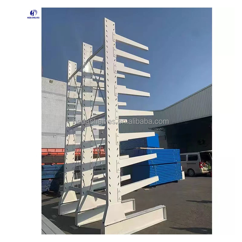 Cantilever Storage Rack Heavy Duty Single Sided H Steel Factory Cantilever Racking For Warehouse