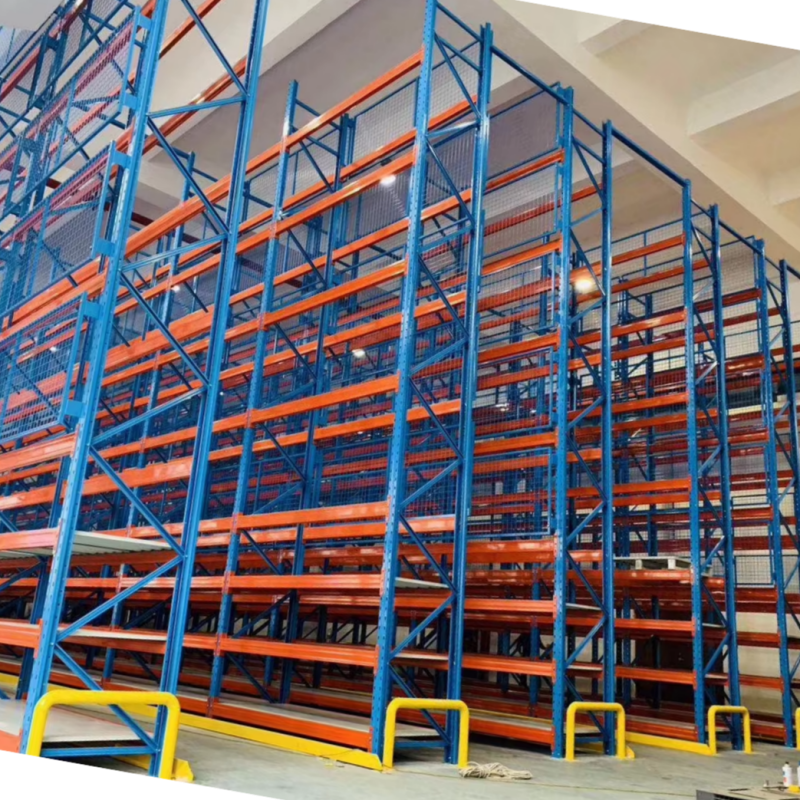High Throughput 5 Metal Selective Pallet Frame Heavy Duty Industrial Racking System Wide Aisle for Production Plant Delivery Hub