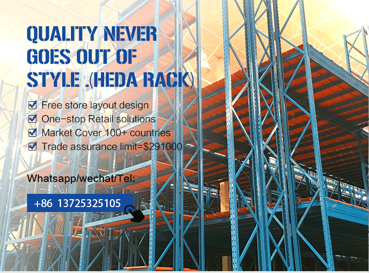 HEDA Shelves Mezzanine Display