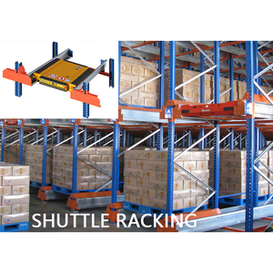 High-Density Shuttle Rack System Asrs 4 Way Shuttle Racking Heavy Duty Pallet Shuttle Racking