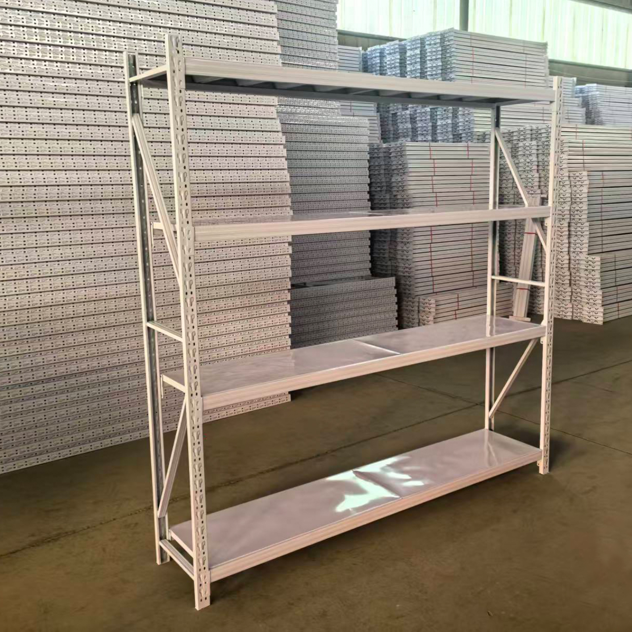 Custom Size Convenience Store Display Rack Economical Light Duty Shelving Small Warehouse Tiered Storage Rack