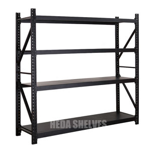 Customizable Black Warehouse Medium Duty Steel Shelving for Warehouse Storage Racks Wholesale Company