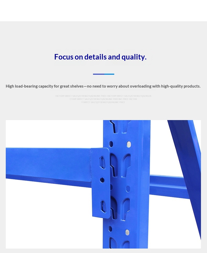 Multi-tier Light Medium Heavy-Duty Warehouse Shelving; Steel Racking Storage Rooms; Thickened Floor-Standing Storage Racks China