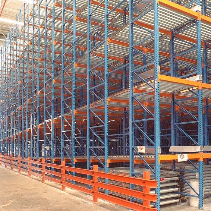 HIigh Density Rack Gravity Flow Racking for Large Load Capacity Storage