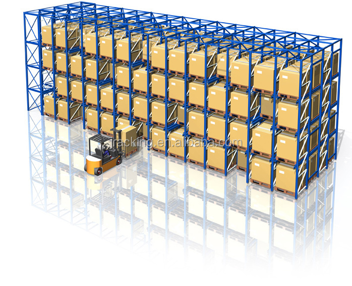 High Density Customized Drive-In Racking System Steel Pallet Warehouse Racking For Cold Room Storage Cargo &amp; Storage Equipment