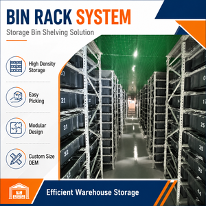 Factory Supply Mini Load ASRS Tote Storage Rack Automated Bin Racking System High Density Small Parts Warehouse OEM Iron Steel