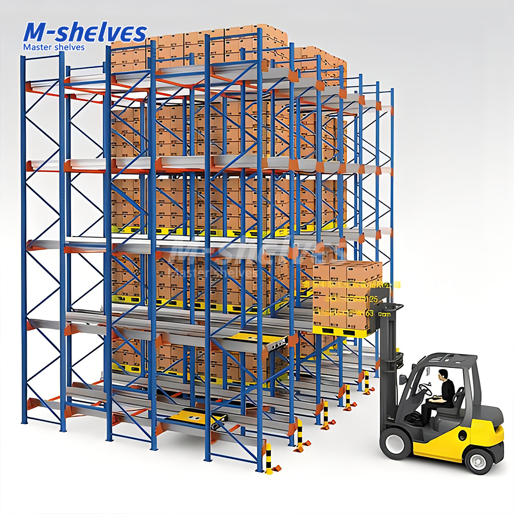 Innovative Auto Shuttle Racking System for Intelligent Cold Storage Steel Pallet Racks Automatic Shuttle Shelving